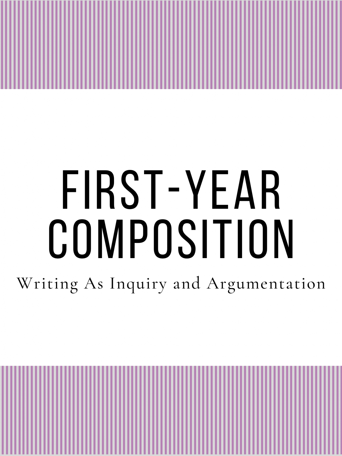 Cover image for First-Year Composition